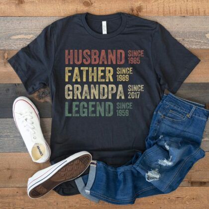 Personalized Dad Word Art Shirt – Father’s Day Gift for Strong, Loyal, Hardworking Fathers & Grandpas